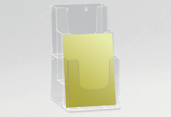 Porte-brochures 3 bacs à poser en polystyrène - Format A4