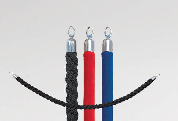 Cordon de 1.50 m pour poteau de guidage de référence 854201 - Velours bleu