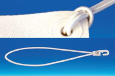 FERLETTE CROCHET BLANC 250MM Ø4MM