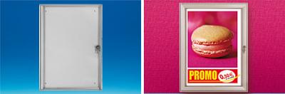 Vitrines intérieures aluminium - 4 formats A4 Vitrines intérieures aluminium - 4 formats A4