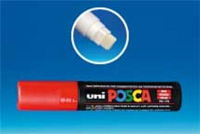 Feutre Posca® pointe rectangle 15 mm - Rouge