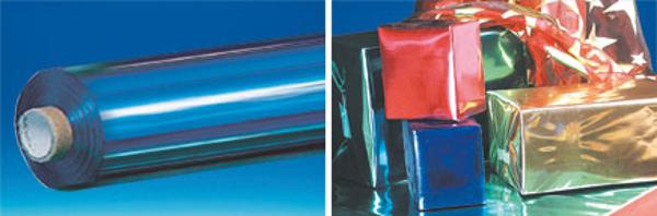 Décofilm® polypropylène avec 2 faces - Bleu et Argenté - 80 cm x 40 m