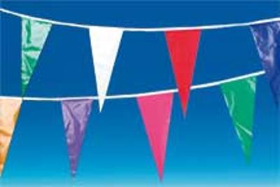 Guirlande fanions multicolores - 20 fanions sur 10 m