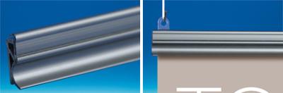 ~PROFIL CLIPPANT GRIS METAL - 80CM ~PROFIL CLIPPANT GRIS METAL - 80CM