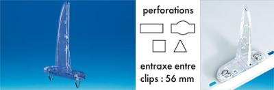 Pied Shark® tablette perforée-Entraxe : 56 mm