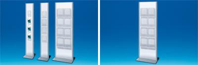 Totem porte-brochures - 8 x A4 Totem porte-brochures - 8 x A4