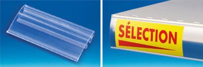PE extrudé transparent pour tablette gorge en C - 46 x 100 mm PE extrudé transparent pour tablette gorge en C - 46 x 100 mm