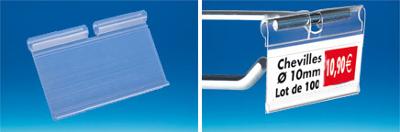 PE transparent pour broche avec retour avant - Encoche 8.5 mm - 45 x 65 mm PE transparent pour broche avec retour avant - Encoche 8.5 mm - 45 x 65 mm