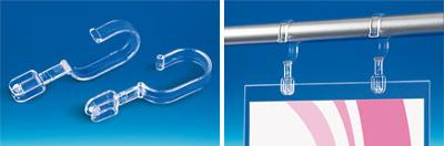 Crochet pour tube de Ø 20 mm en PVC - Hauteur 75 mm