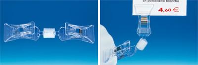Double pince plate ressort articulé - 20 x 12 mm Double pince plate ressort articulé - 20 x 12 mm