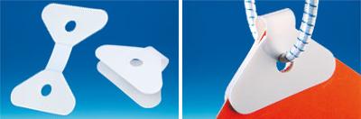 Attache adhésive pour calicot - 70 x 50 mm - Ø 10 mm Attache adhésive pour calicot - 70 x 50 mm - Ø 10 mm