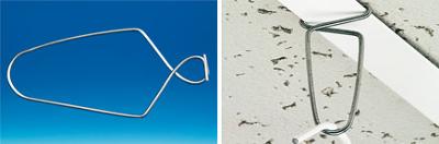 Attache en 8 faux plafond - Pour rail de 25 mm