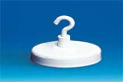 Aimant rond laqué + crochet ouvert - Ø 50 mm - Charge 22 kg Aimant rond laqué + crochet ouvert - Ø 50 mm - Charge 22 kg