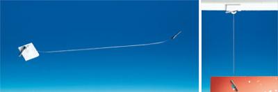 Fil nylon transparent embout en "T" - Longueur 300 mm