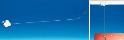 Fil nylon transparent embout en "T" - Longueur 450 mm Fil nylon transparent embout en "T" - Longueur 450 mm