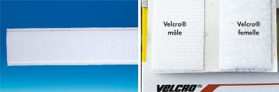 Ruban adh VELCRO® 20 mm x 25 m blanc - Ruban crochet