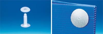 Clip permanent Ø 15 mm blanc - Serrage 5 à 12 mm