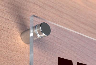 Fixation murale percée Ø 18.5 mm - Support 2 à 12 mm Fixation murale percée Ø 18.5 mm - Support 2 à 12 mm