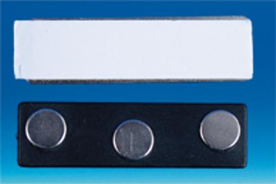 Support badge magnétique rectangle - 45 x 13 mm
