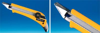 Lame noire 30% plus tranchante pour cutter OLFA® PRO