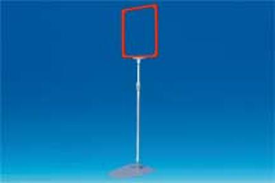 Kit cadre A4 télescopique de 600 à 1000 mm socle métal - Rouge Kit cadre A4 télescopique de 600 à 1000 mm socle métal - Rouge