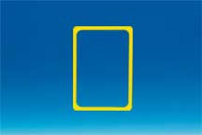Cadre en PVC - Format affichette A4 - Jaune