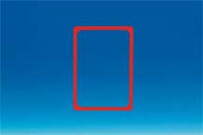 Cadre en PVC - Format affichette A4 - Rouge