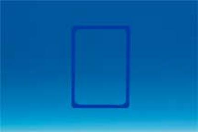 Cadre en PVC - Format affichette A4 - Bleu