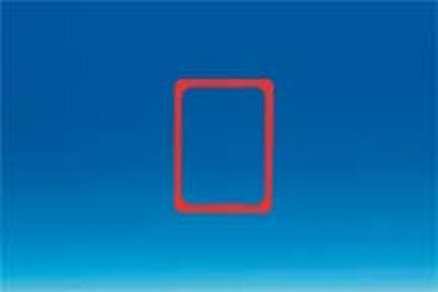 Cadre en PVC - Format affichette A5 - Rouge