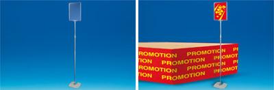 Maxi kit cadre A3 télescopique de 1000 à 1970 mm socle métal - Transparent Maxi kit cadre A3 télescopique de 1000 à 1970 mm socle métal - Transparent