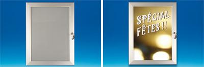 Vitrine 1 face sous abri en aluminium - Format A1 Vitrine 1 face sous abri en aluminium - Format A1