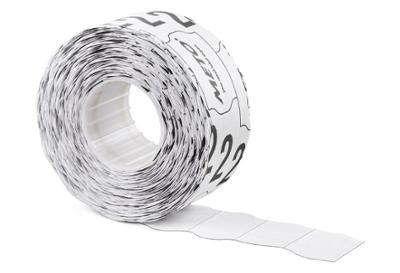 Lot de 6 x 1000 étiquettes blanches adhésives pour étiqueteuse modèle S