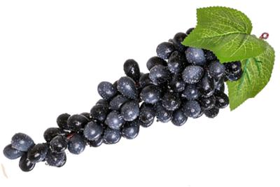 Grappe de raisins noir 30 cm