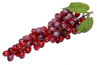Grappe de raisins rouge - 300 mm - 85 par grappe