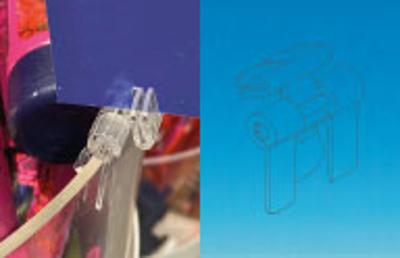 Clip stop rayon 2 positions - Butée de 0.5 à 2 mm Clip stop rayon 2 positions - Butée de 0.5 à 2 mm