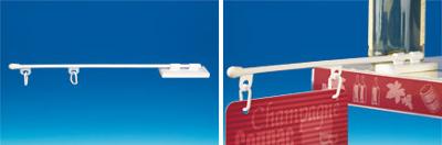 Mini potence en PVC avec base magnétique - 220 mm - 2 anneaux fermés Mini potence en PVC avec base magnétique - 220 mm - 2 anneaux fermés