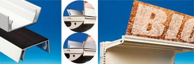 Profil porte fronton magnétique 2 angles à poser - Longueur 1300 mm Profil porte fronton magnétique 2 angles à poser - Longueur 1300 mm
