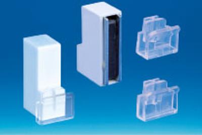Bloc porte fronton magnétique Promobase® murale + clip droit - Pour panneau de 3 mm Bloc porte fronton magnétique Promobase® murale + clip droit - Pour panneau de 3 mm