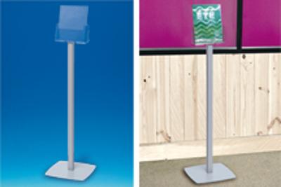 Porte-brochures A4 sur pied alu Porte-brochures A4 sur pied alu