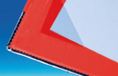 Pochette triangle adhésif permanent PVC soudée 2 côtés - 140 x 140 mm