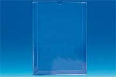 Pochette rigide en PET transparent avec onglet - Format A5 - Vertical