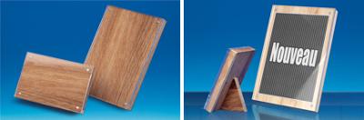 ~BLOC P.VISUEL AIM. 10X15 BOIS FON