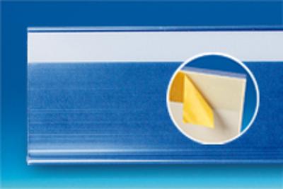 Profil Porte-étiquette adhésif - Transparent - 60 x 1000 mm