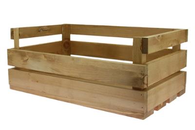 Cagette assymétrique en pin naturel - 500 x 300 x 200 mm Cagette assymétrique en pin naturel - 500 x 300 x 200 mm