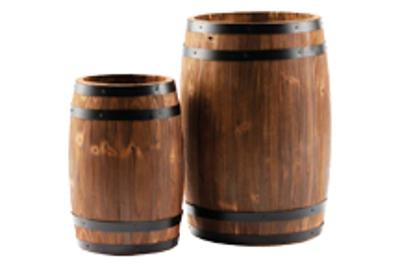 Double tonneaux en bois de sapin - 400 x 250 - 300 x 180 mm Double tonneaux en bois de sapin - 400 x 250 - 300 x 180 mm