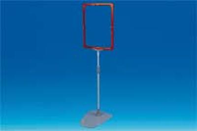 Kit cadre base métal tige 32 à 62cm - Cadre A4 - Rouge