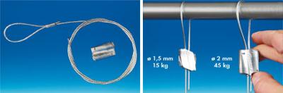 Câble autobloquant express GRIPPLE®-Longueur 3m-Charge 15kg Câble autobloquant express GRIPPLE®-Longueur 3m-Charge 15kg