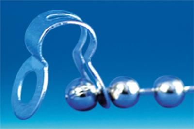 Rouleau chaîne boule de Ø 3.2 mm - Fermoir boucle Rouleau chaîne boule de Ø 3.2 mm - Fermoir boucle