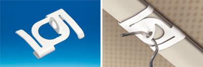Attache platine métal faux plafond - Ø perforation : 5,5 mm Attache platine métal faux plafond - Ø perforation : 5,5 mm