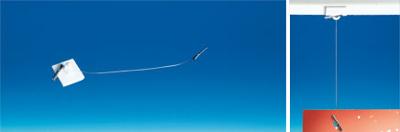 Fil nylon transparent embout en "T" - Longueur 150 mm Fil nylon transparent embout en "T" - Longueur 150 mm